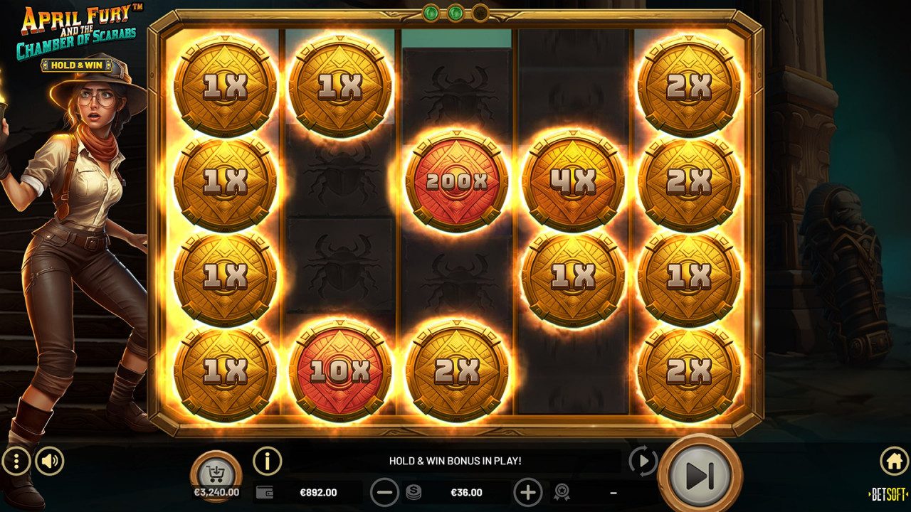 BetSoft April Fury And The Chamber Of Scarabs Screenshot