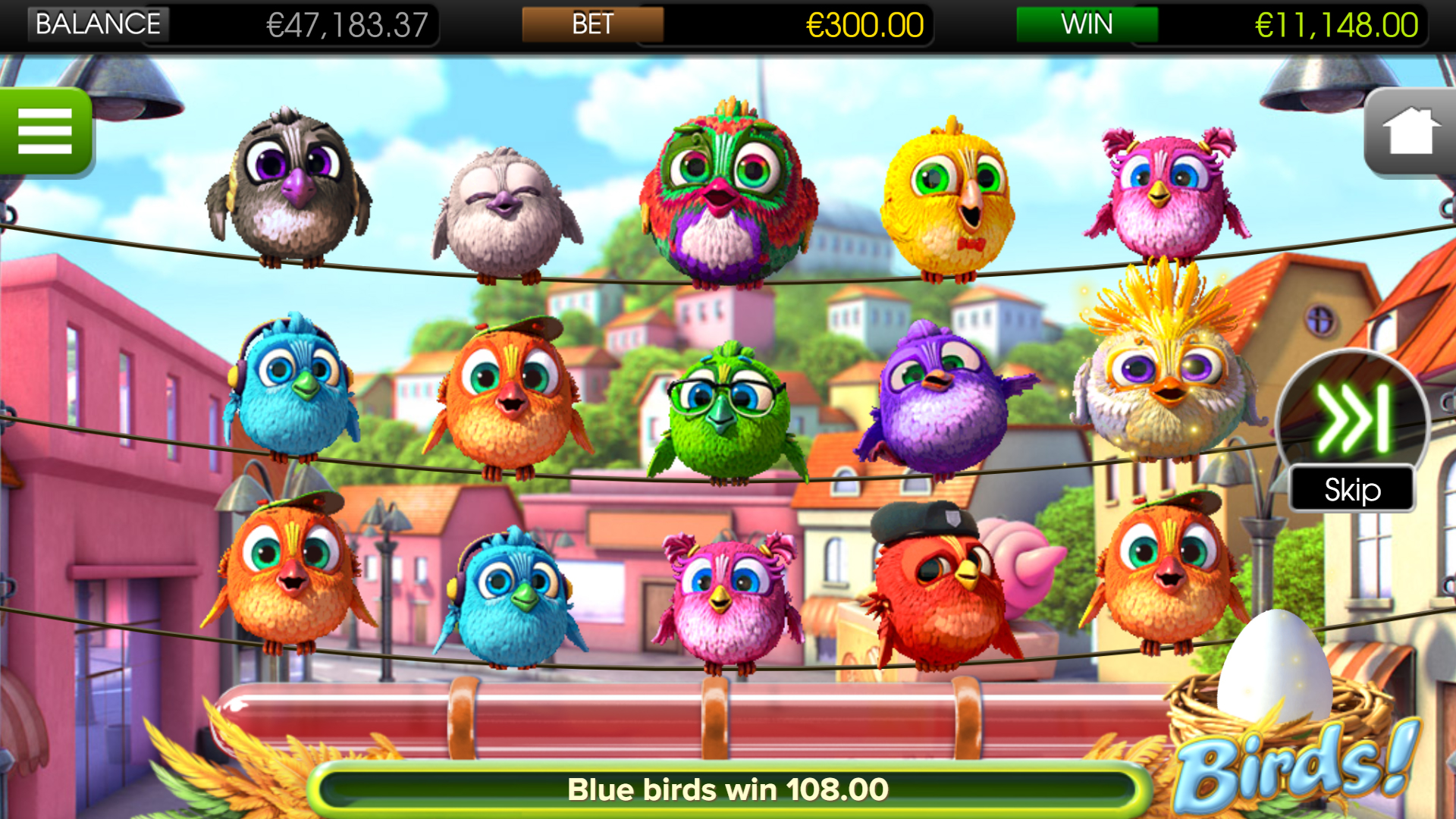 BetSoft Birds! Screenshot
