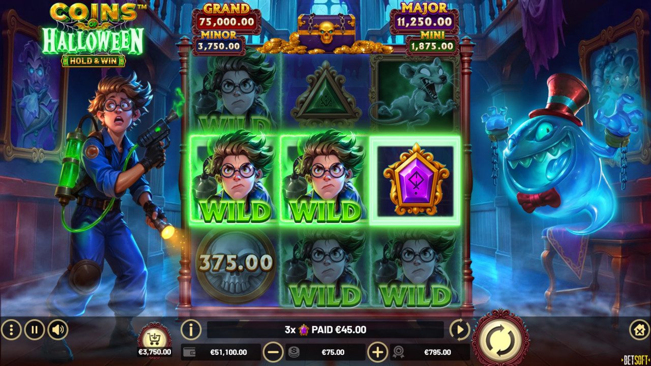 BetSoft Coins of Halloween Screenshot