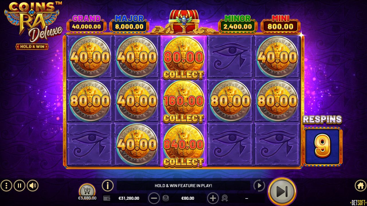 BetSoft Coins of Ra Deluxe Screenshot