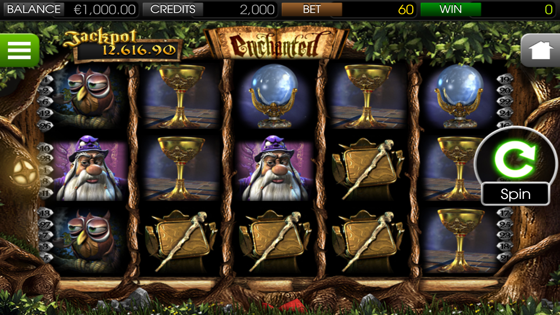 BetSoft Enchanted Screenshot