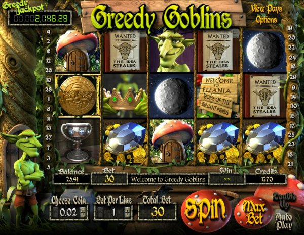 BetSoft Greedy Goblins Screenshot