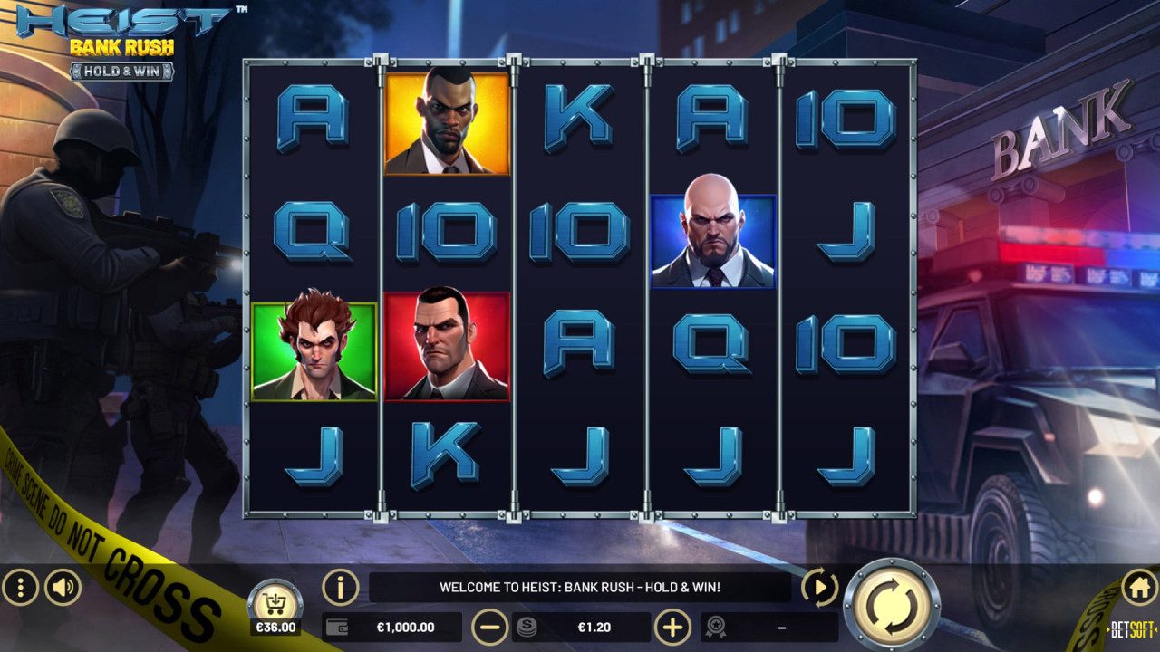 BetSoft Heist Bank Rush Screenshot