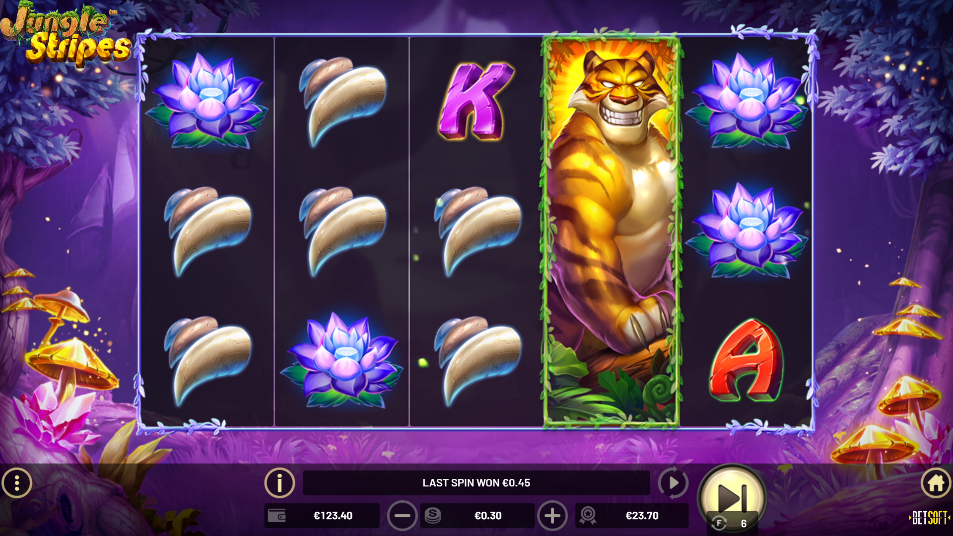 BetSoft Jungle Stripes Screenshot
