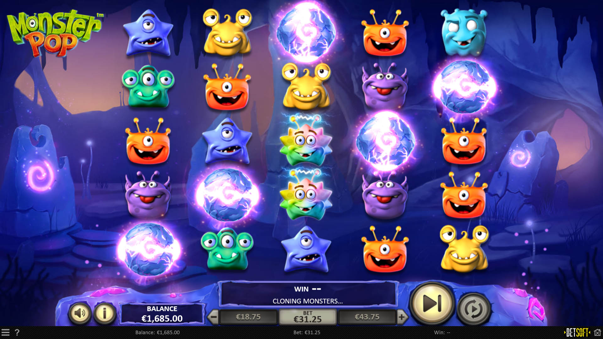 BetSoft Monster Pop Screenshot