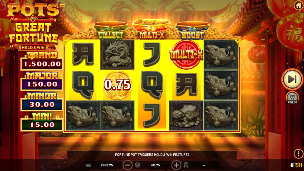 BetSoft Pots of Great Fortune Screenshot