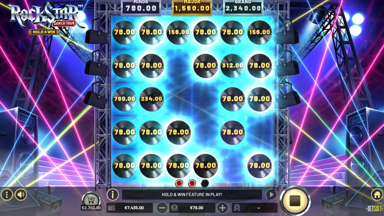 BetSoft Rockstar World Tour Screenshot