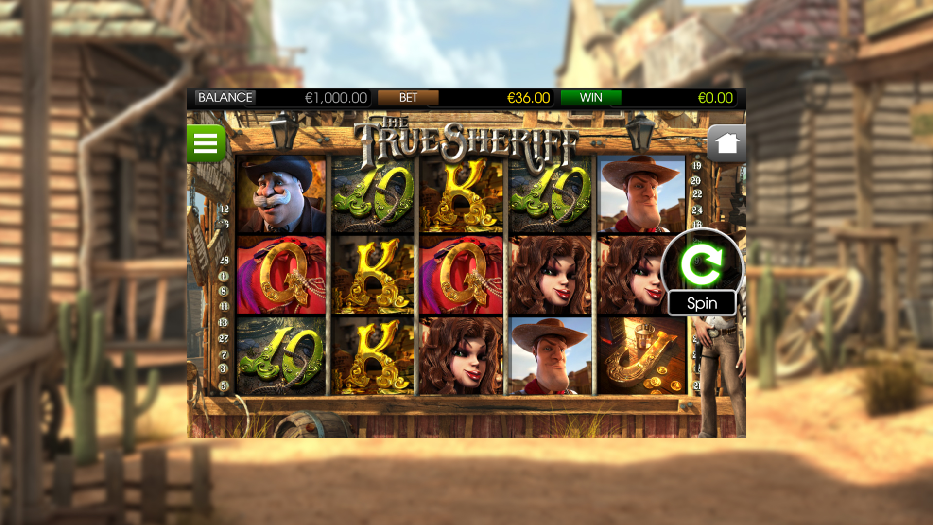 BetSoft The True Sheriff Screenshot