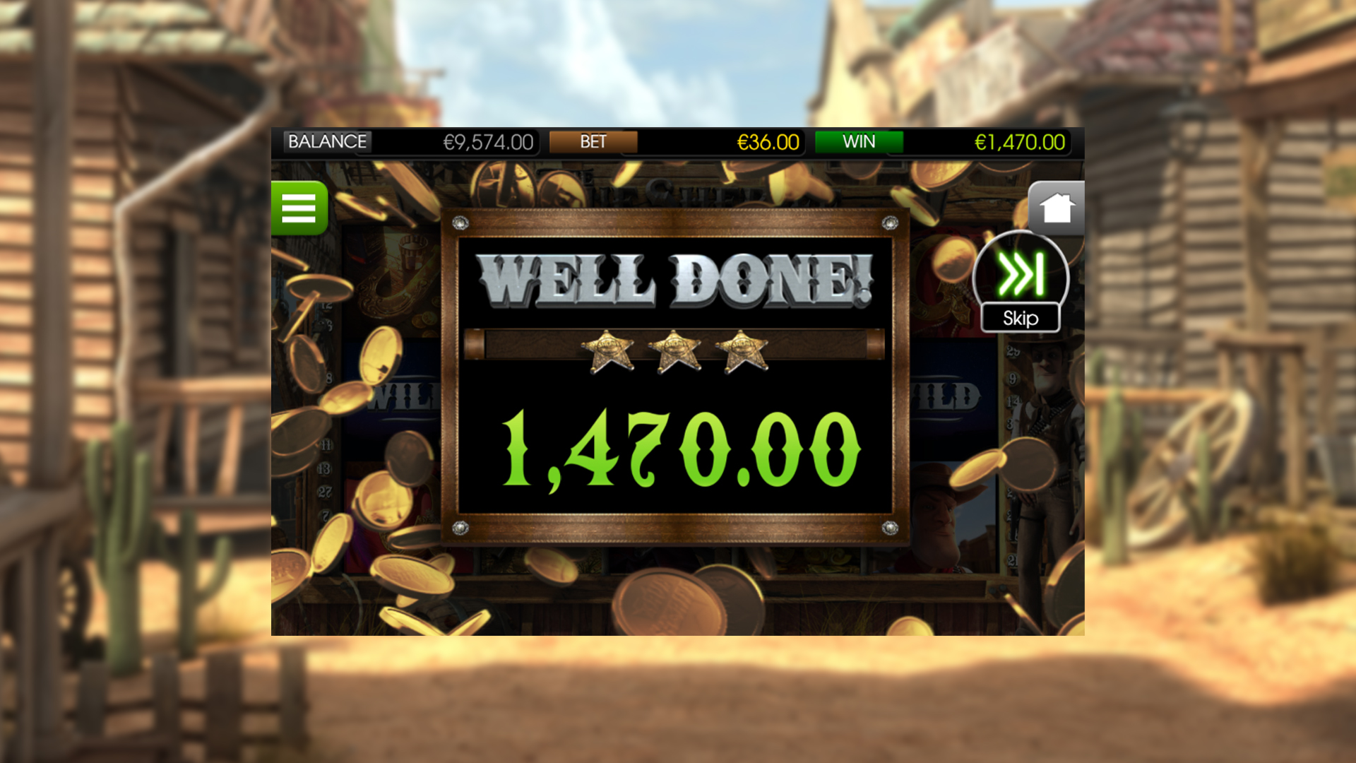 BetSoft The True Sheriff Screenshot