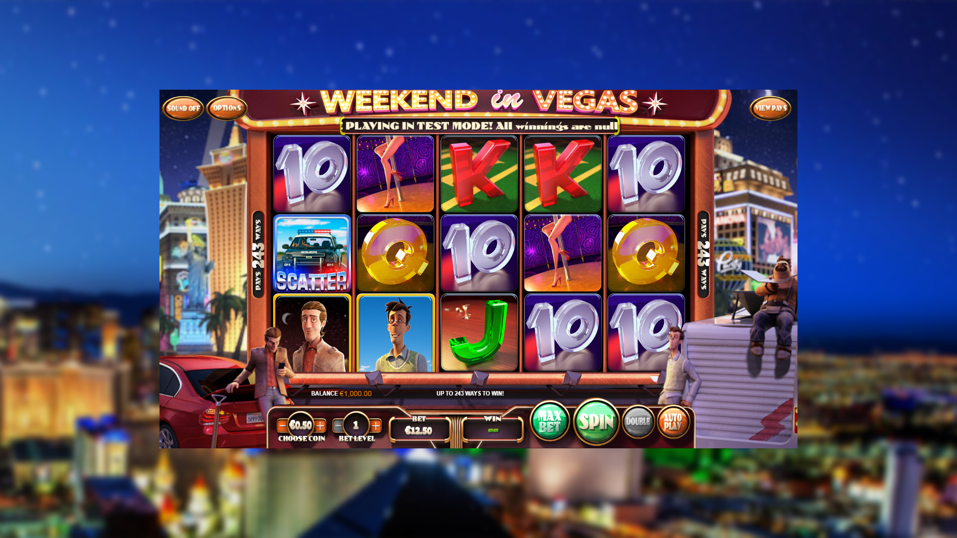 BetSoft Weekend In Vegas Screenshot