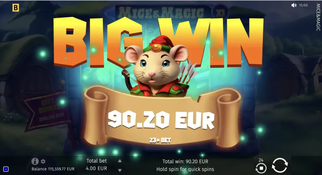 BG Mice & Magic Wonder Spin Screenshot