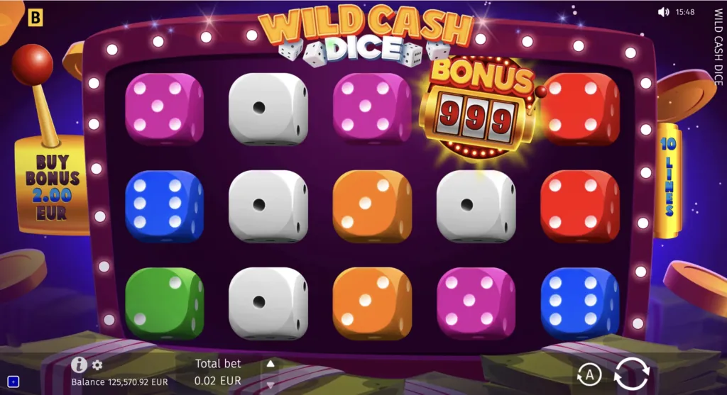 BG Wild Cash Dice Screenshot