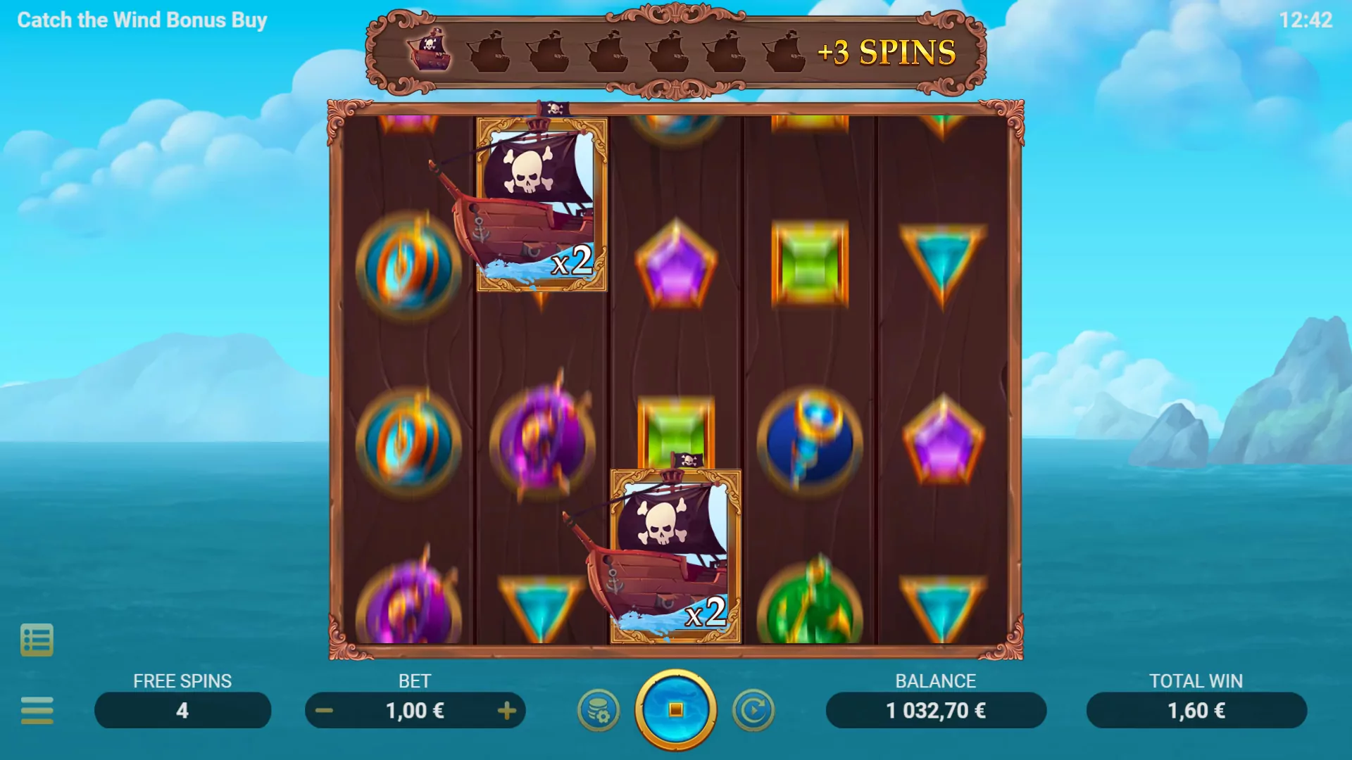 EVO Catch The Wind Bonus Buy Screenshot