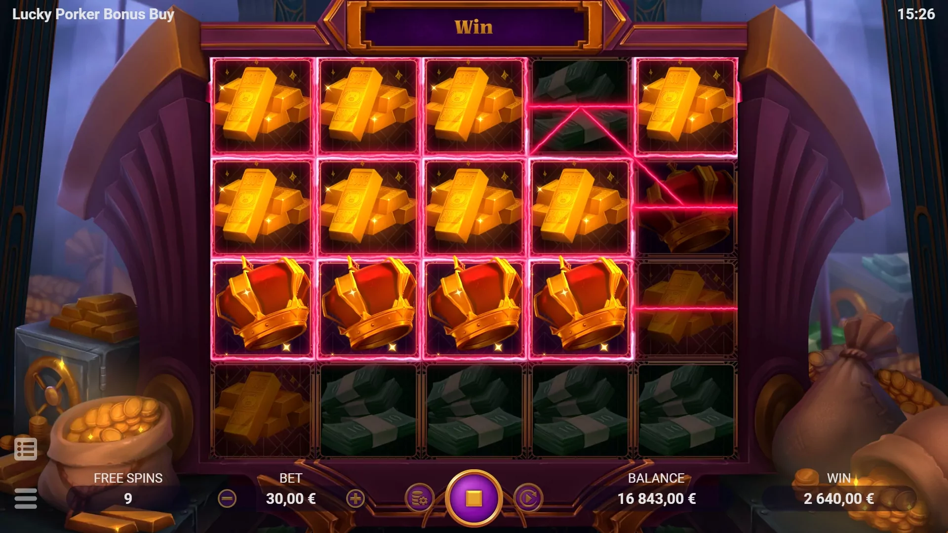 EVO Lucky Porker Bonus Buy Screenshot