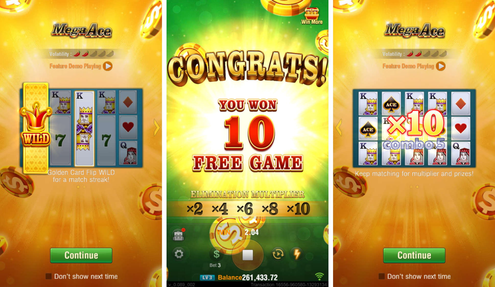 JILI Mega Ace Screenshot