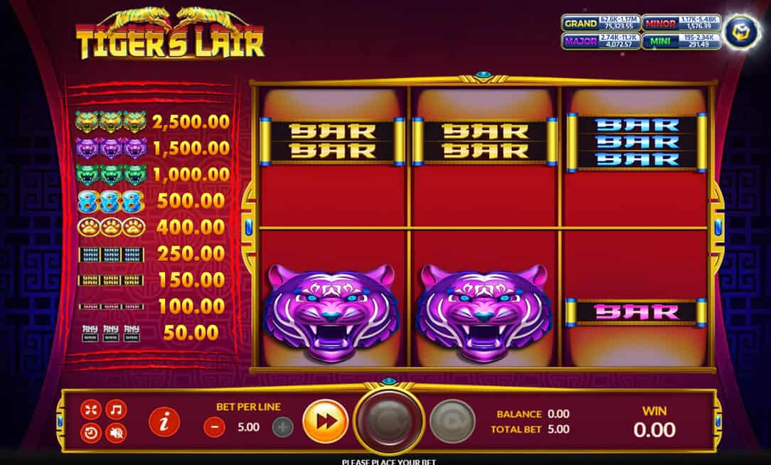 Tigers Lair Screenshot