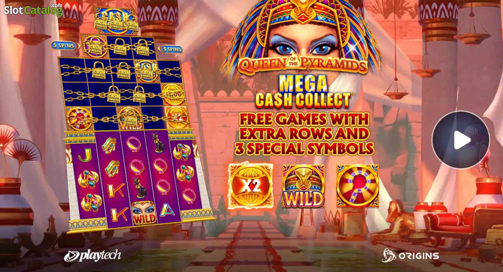 PT Queen of the Pyramids Mega Cash Collect Screenshot