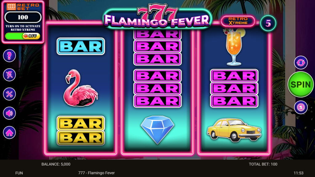 SP 777 Flamingo Fever Screenshot