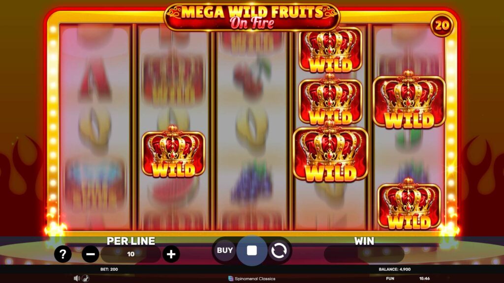 SP Mega Wild Fruits On Fire Screenshot